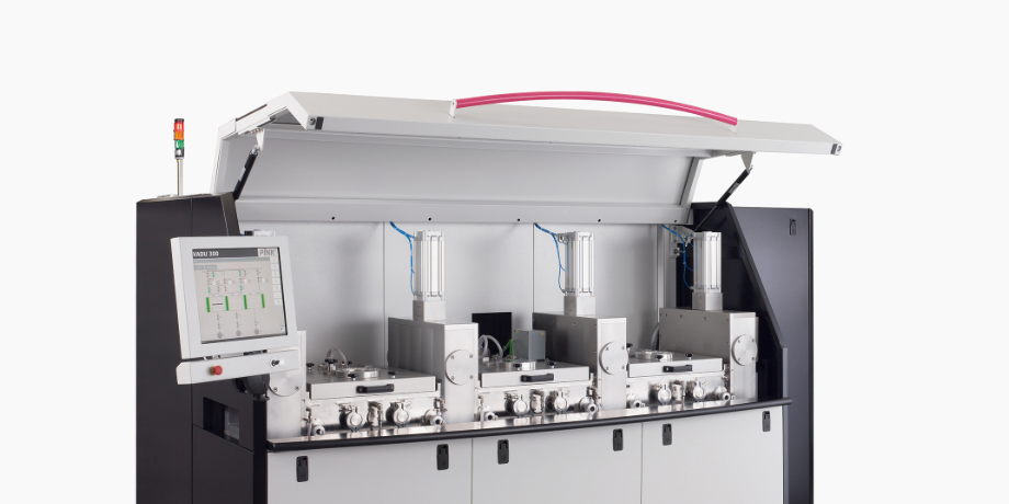 Vacuum soldering system VADU 300XL lid open Vacuum soldering system VADU 300XL lid open