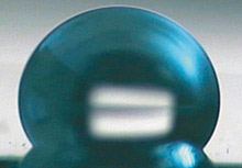 Hydrophobic polymer surface prior a treatment Hydrophobic polymer surface prior a treatment
